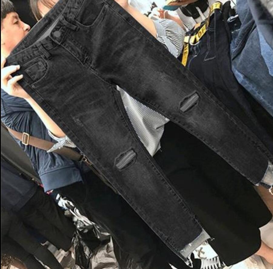 Ripped Denim Skinny Jeans