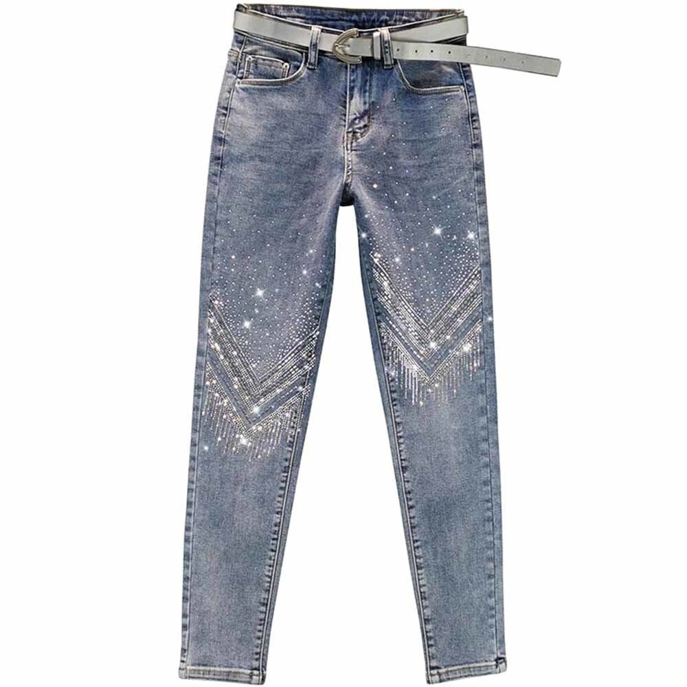 Hot Rhinestone Skinny Jeans